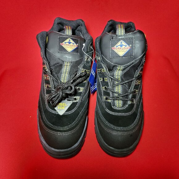Mens Workload Spiker Black Leather Steele Toe Shoes Size 12 NIB - Picture 7 of 12